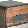 Buffet haut 3 tiroirs industriel fer et bois recyclé