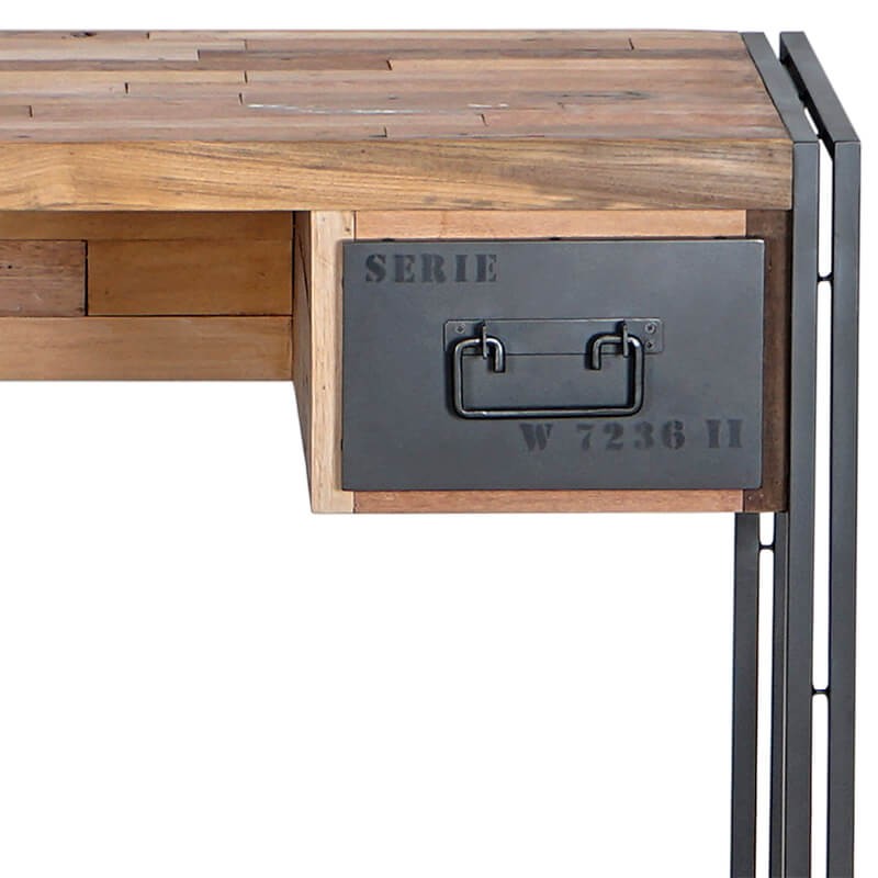 Samuedo - Bureau en bois 120x65cm - Drawer