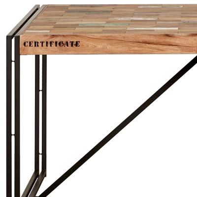 Table repas Industrielle rectangulaire Factory 160 cm 3.4AK44