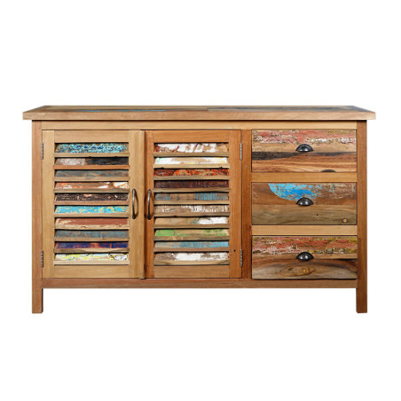 Buffet en bois recyclé 140 cm BOOGIE