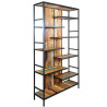 Étagère industrielle 110 cm métal et bois recyclé DOCKER 6.8AK51
