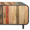 Meuble TV vintage 160 cm fer bois de bateau recyclé 4.4AK51