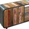 Meuble TV vintage 160 cm fer bois de bateau recyclé 4.4AK51