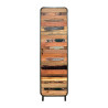 Armoire 1 porte Fer et Bois de bateau recycle - 2.4AK52