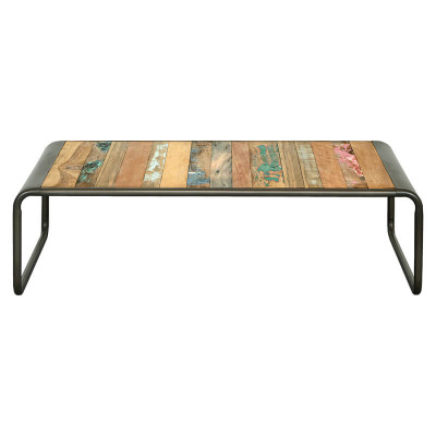 table basse industrielle rectangulaire bois bateau 3.4AK52