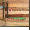 Buffet industriel Drum Bidons et bois recyclé détail bois 4.4AK51