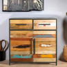Buffet industriel Drum Bidons et bois recyclé ambiance 3.4AK51