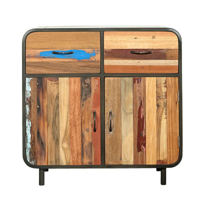 Buffet industriel Vintage fer et bois  recyclé 1.2AK52