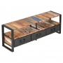 Meuble Tv industriel 3 tiroirs 160 cm Edito