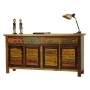 Buffet en bois recyclé coloré 180 cm BOOGIE